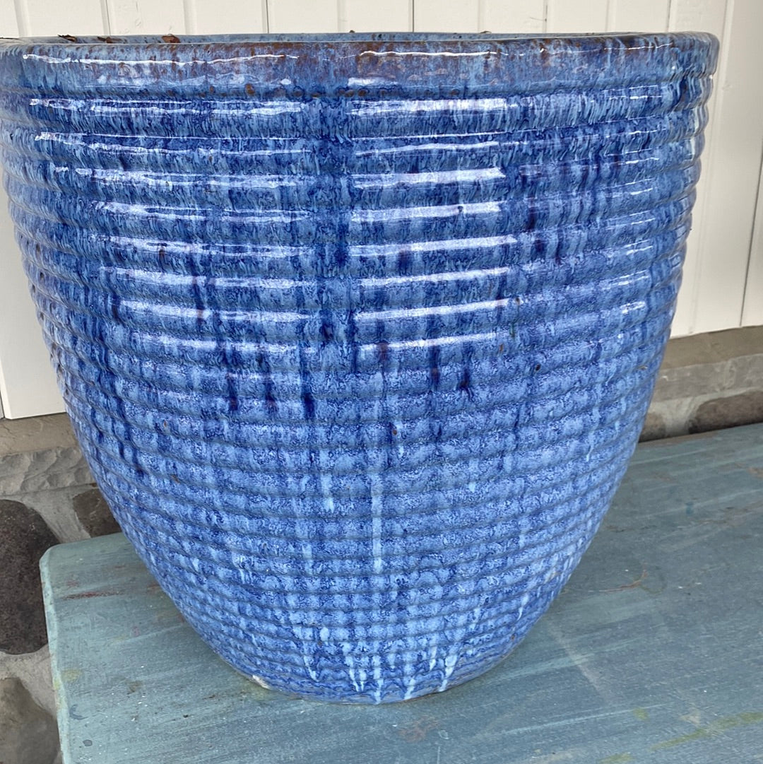 Pottery, light blue 24”