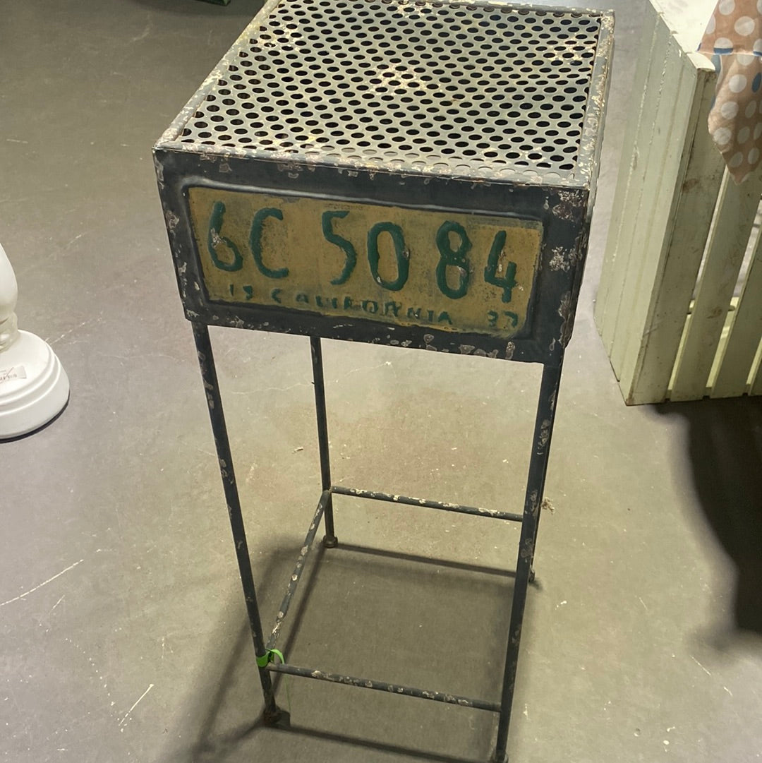 Table, License Plates