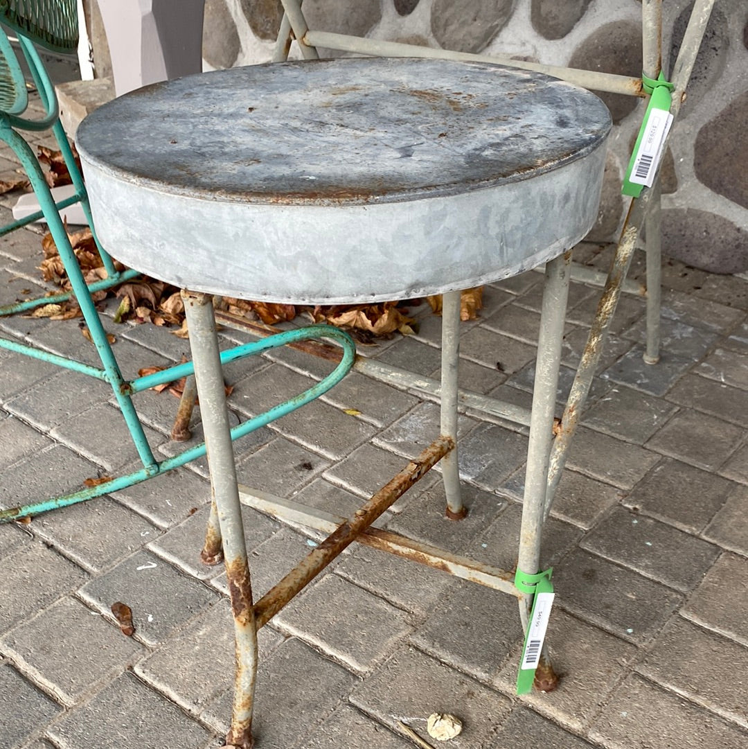 Plant Stand / Stool Galvanized-14"