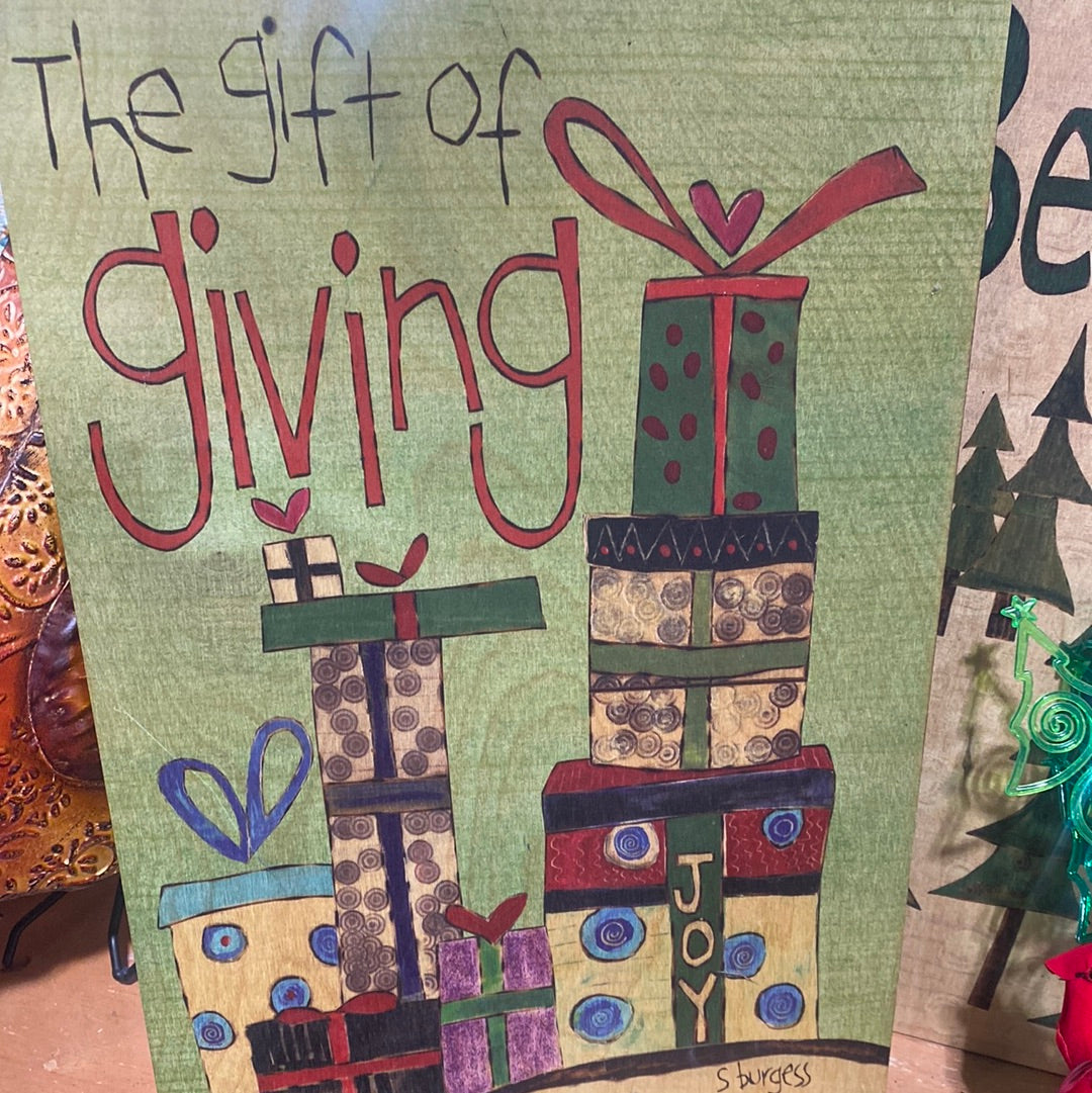 Christmas wood wall art