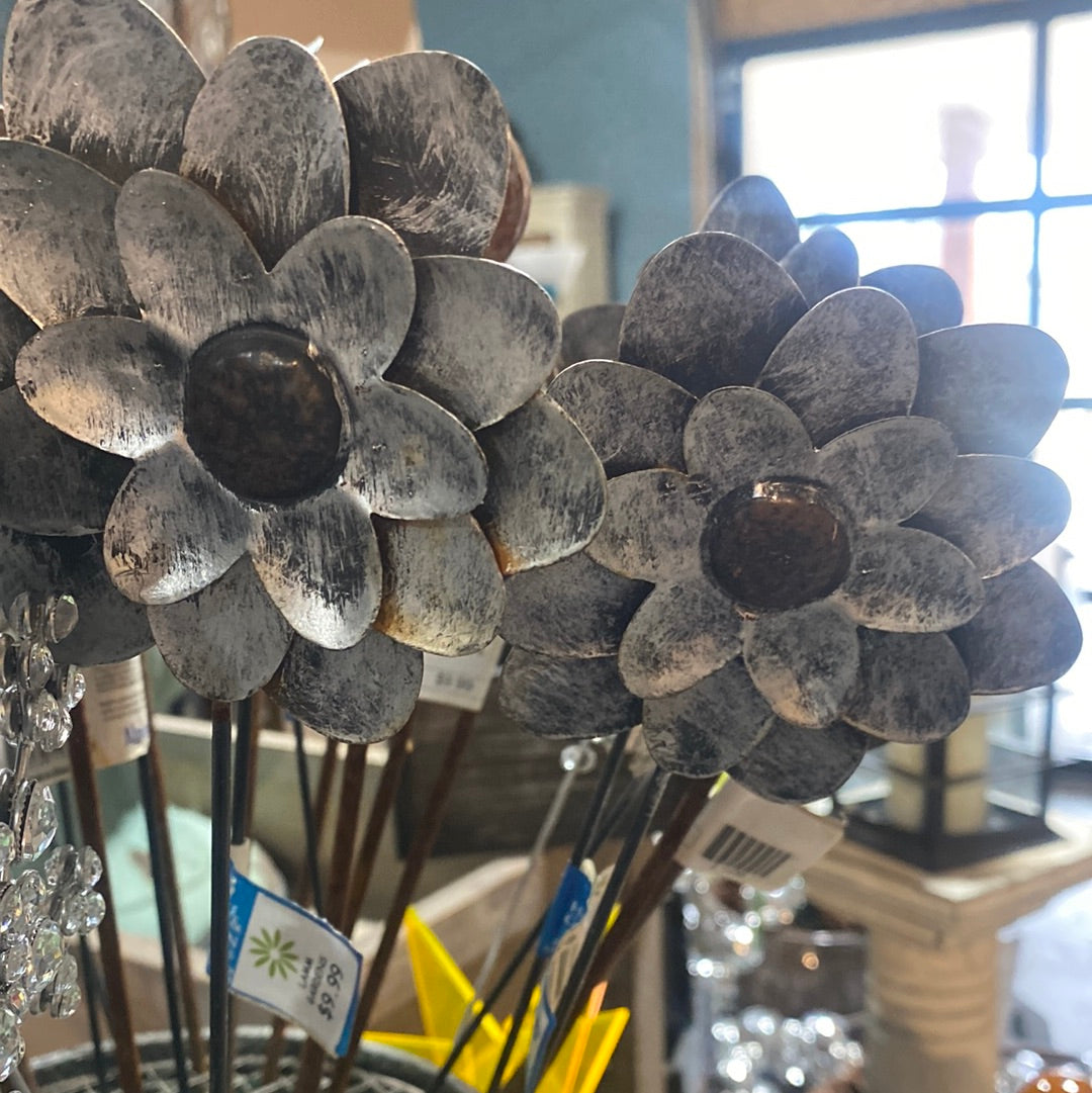 Metal Galvanized Flower Pot Sticker