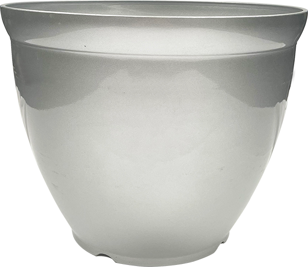 Planter, Metallic Silver