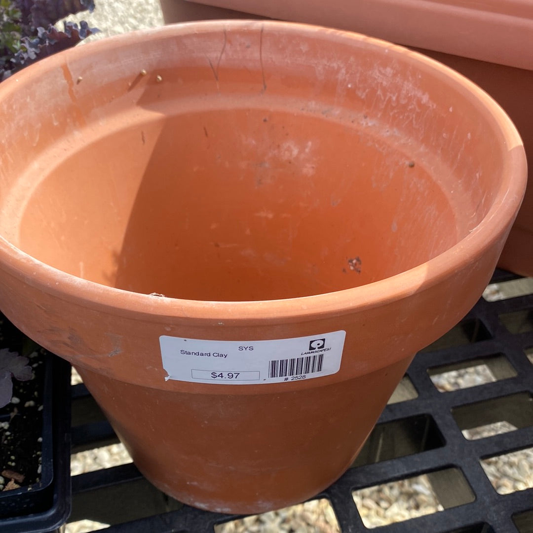 Pot, Terra cotta clay 8”