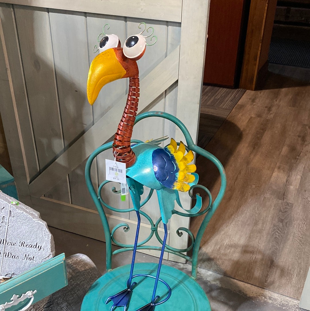 Metal Bird, Big Eyes 32" tall