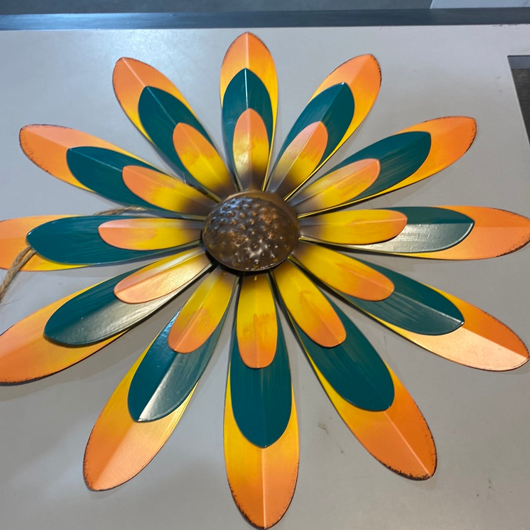 Flower, Two Tone Colors Metal
