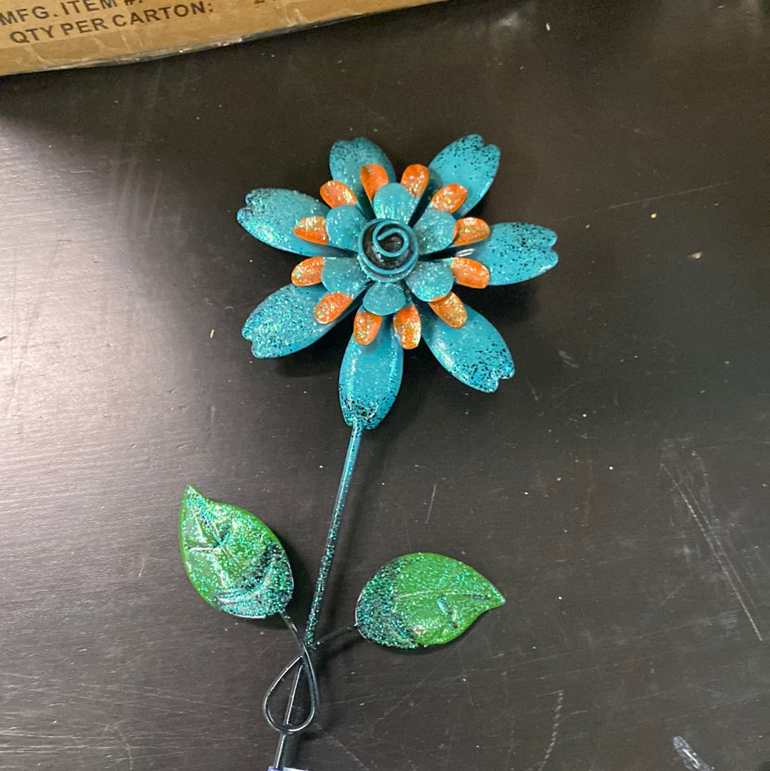 Metal Glitter Retro Flower Pot Sticker