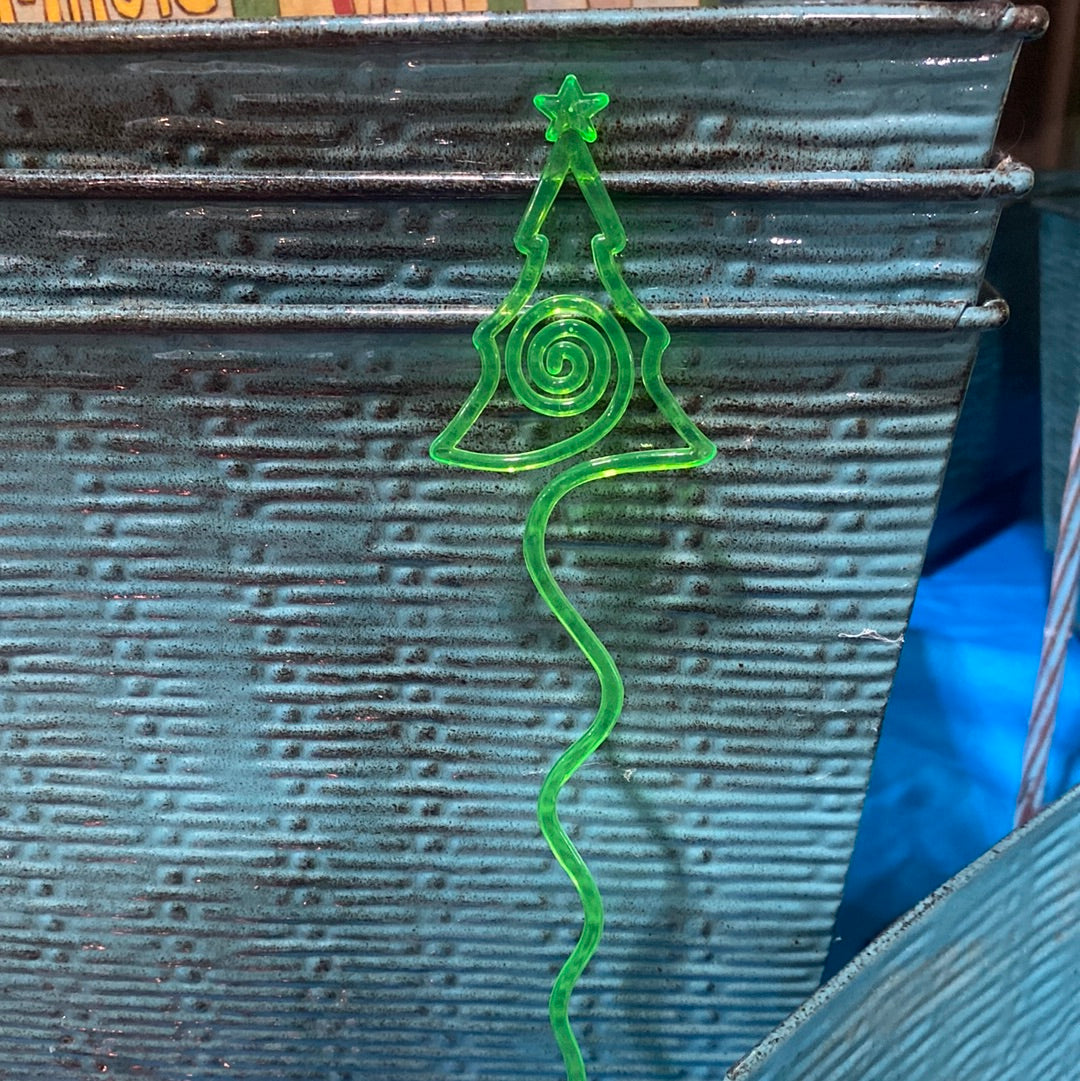 Pick, Christmas Tree - green plastic