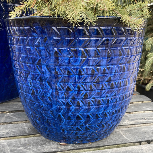 Pottery, Hiro Falling Blue 17”