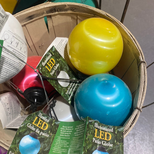 LED patio globe