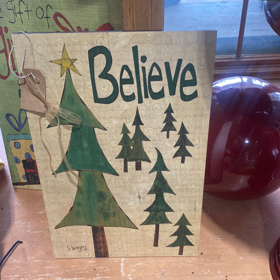 Christmas wood wall art