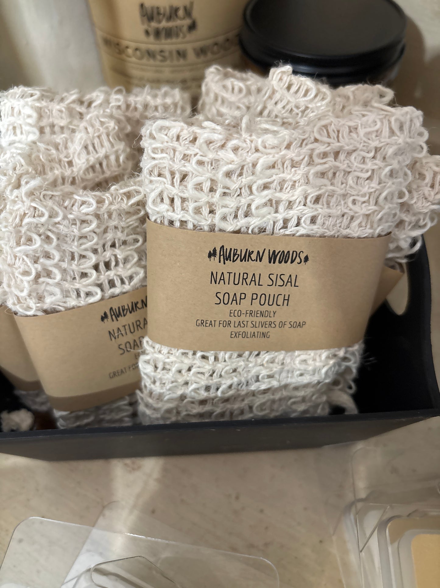 Auburn Woods Sisal Soap Pouch
