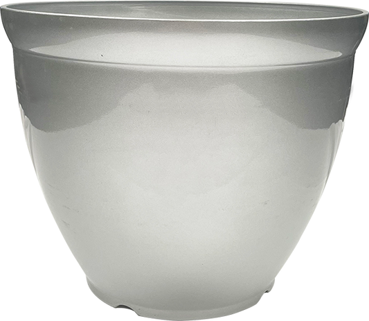 Planter, Metallic Silver