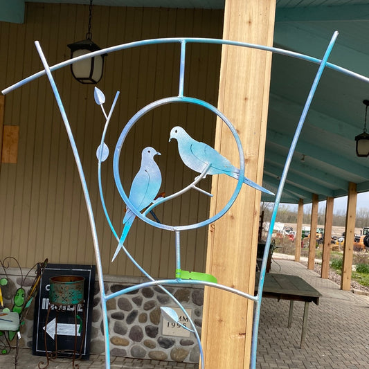 Trellis, Dove - blue