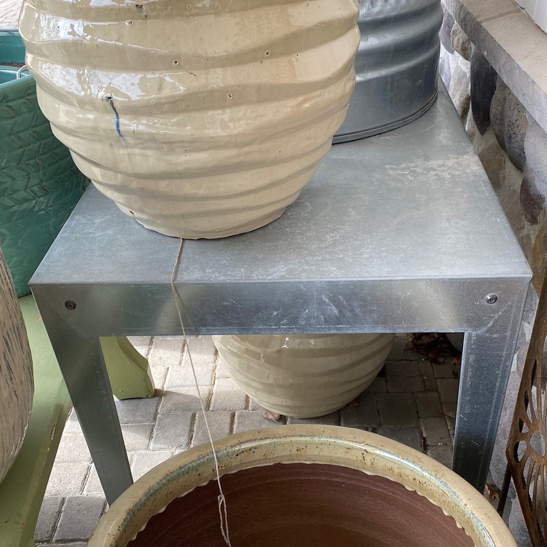 Table, Silver Galvanized Table large