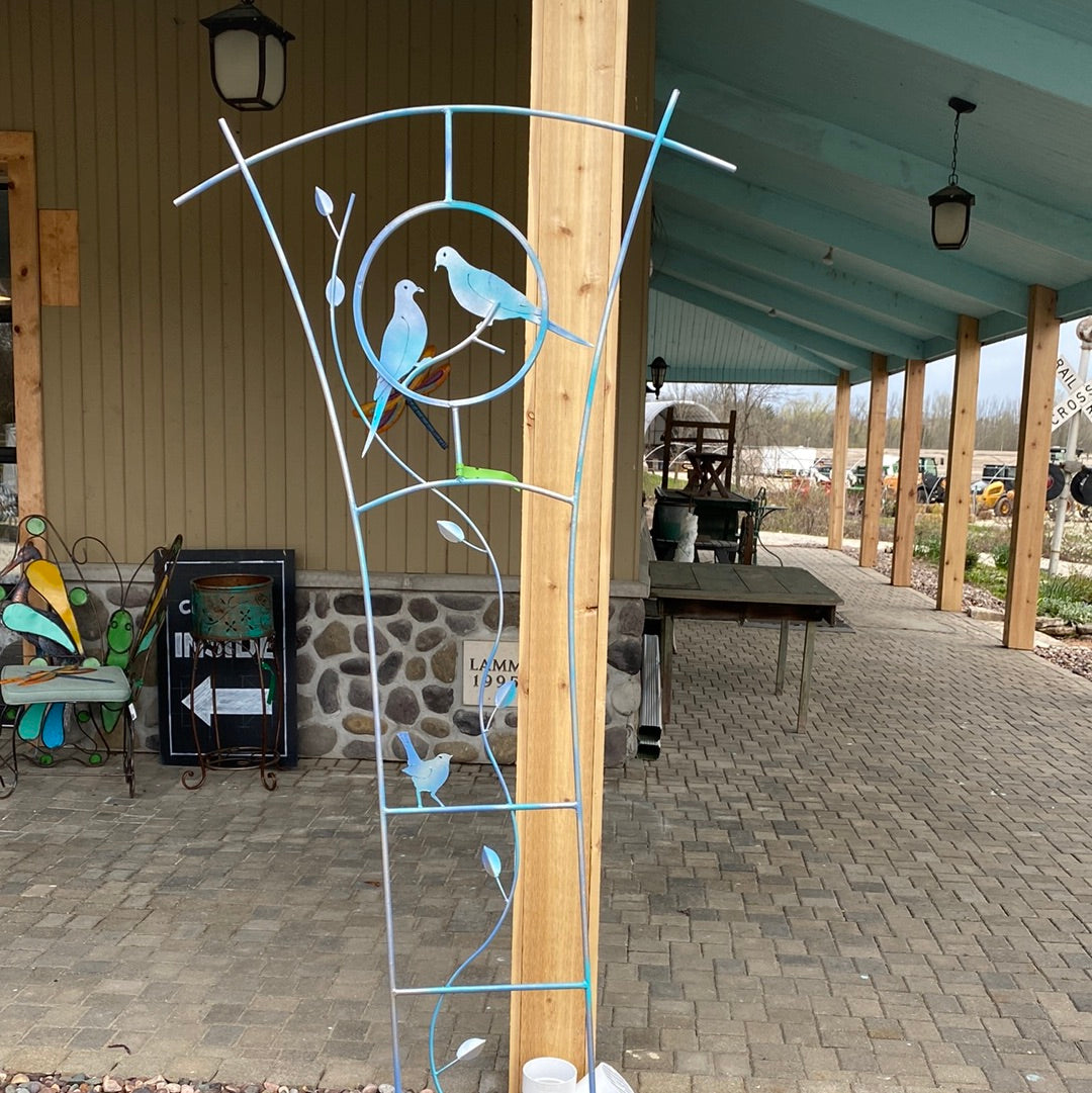 Trellis, Dove - blue