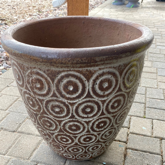 Circle pattern planter - large