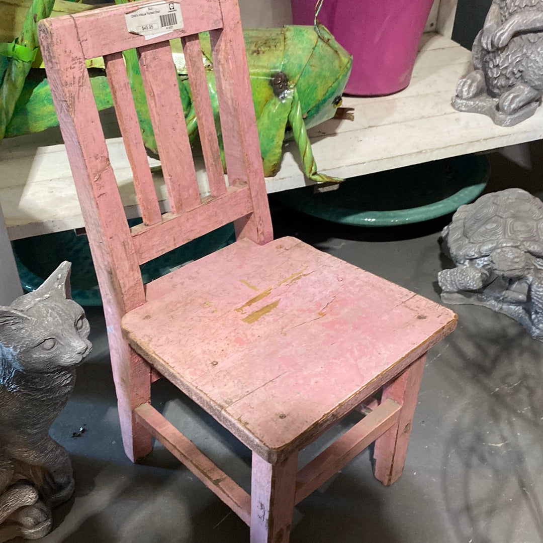 Child's Antique Painted Chair-Asst Colors