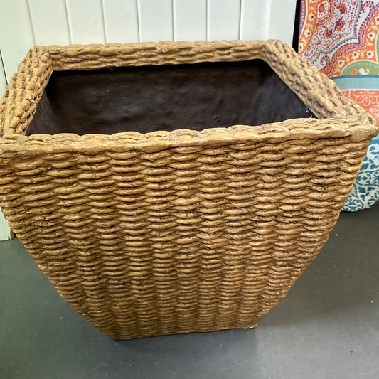 Planter, Basket Resin