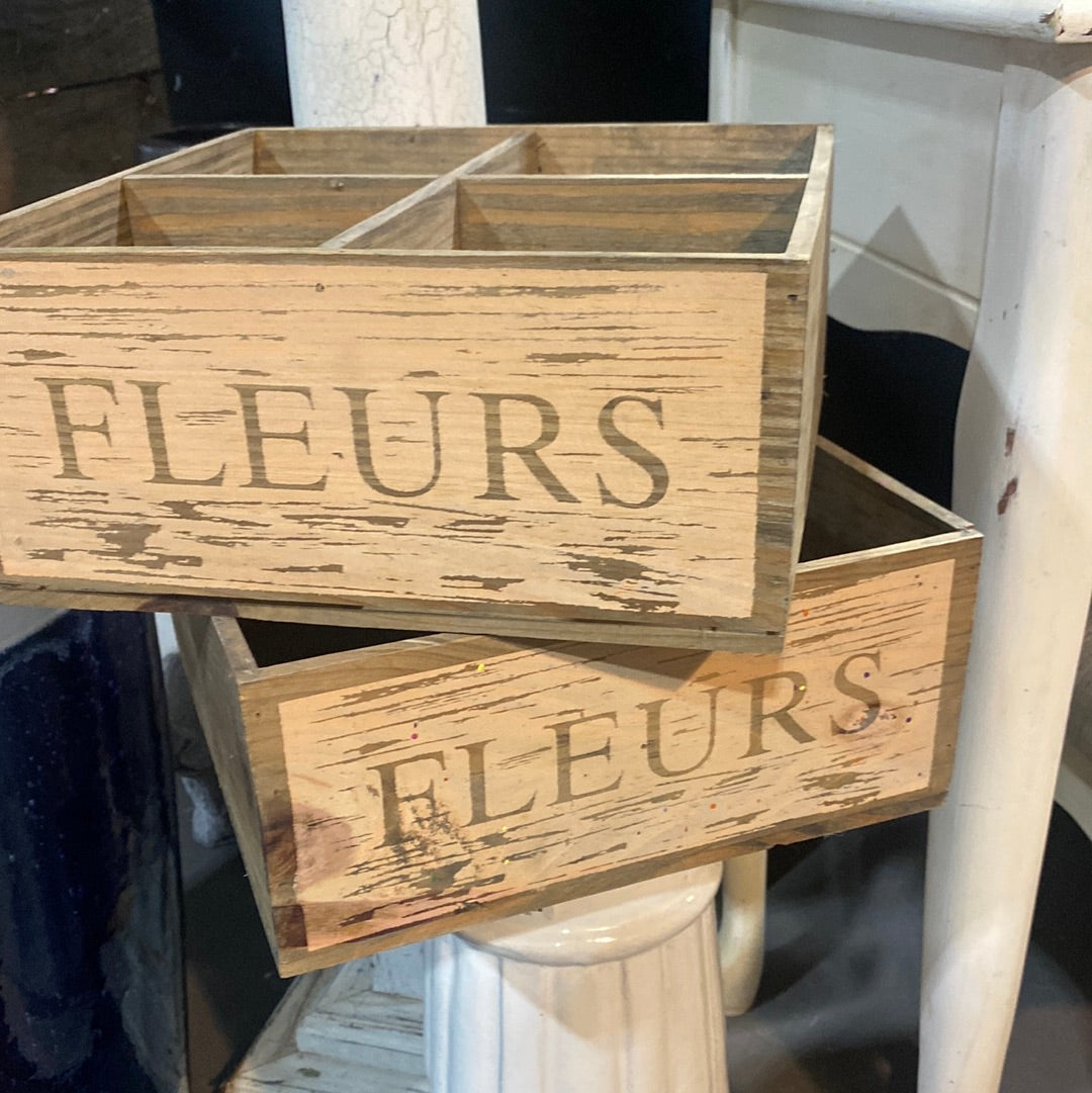 Fleurs Wood box
