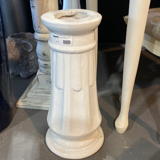 Birdbath pedestal-white