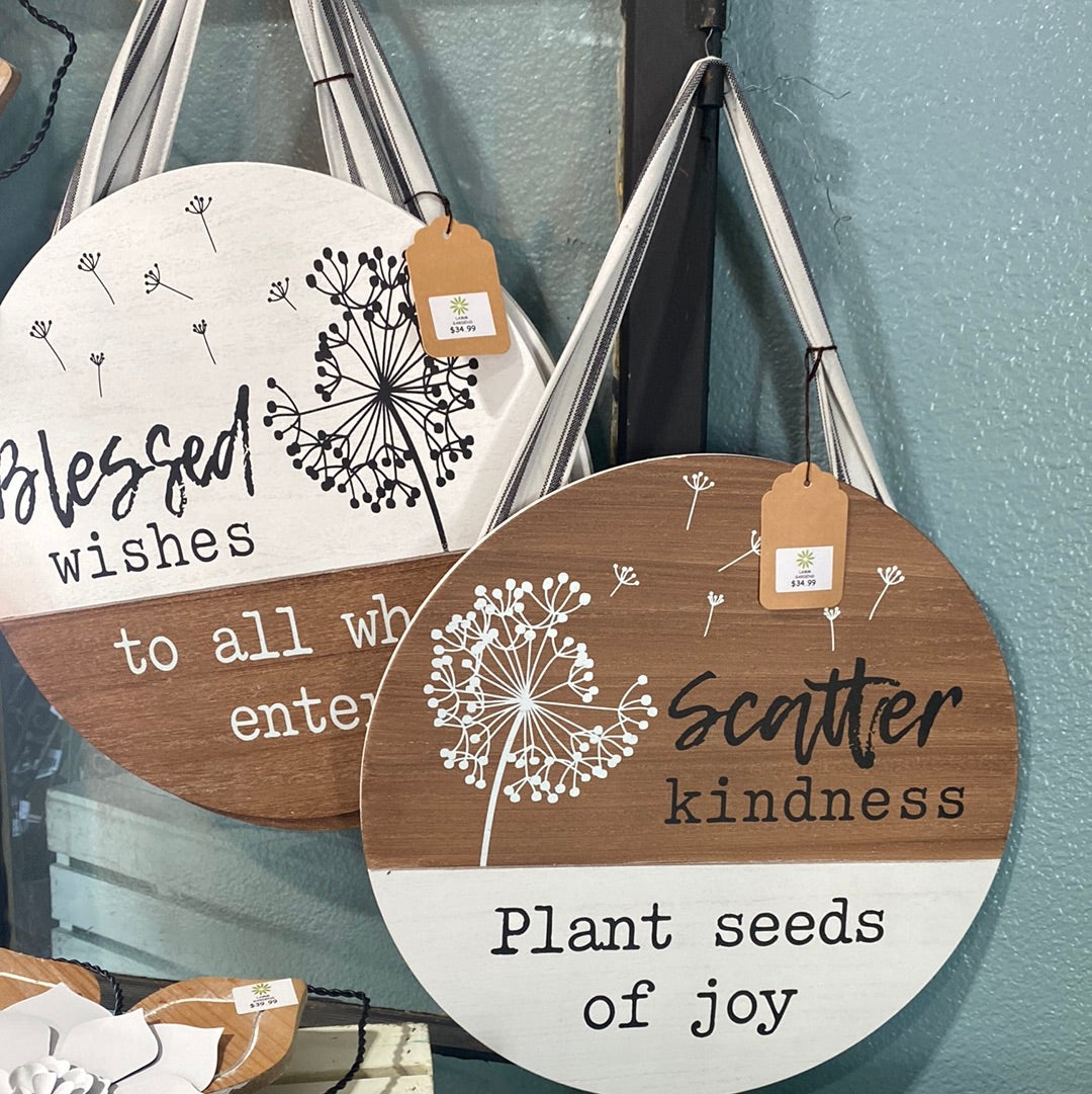 Dandelion Wall Plaque-wood