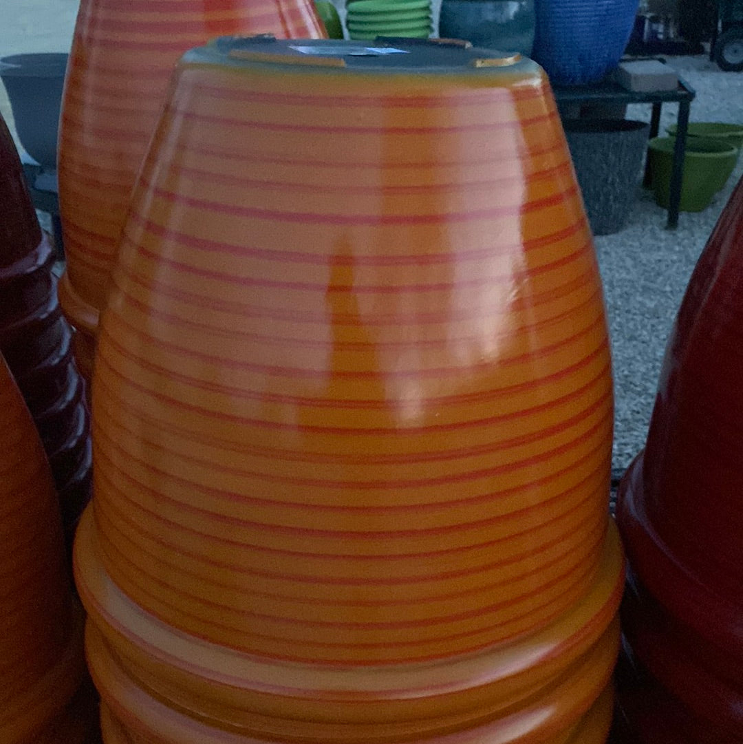 Ceramica 15" Planter Orange