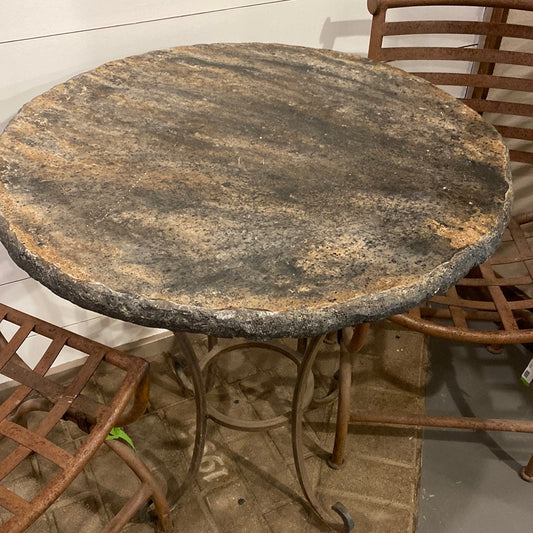 Table, Stone & Iron Bistro Table