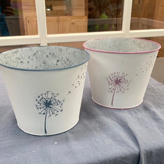 Planter, Wish flower metal