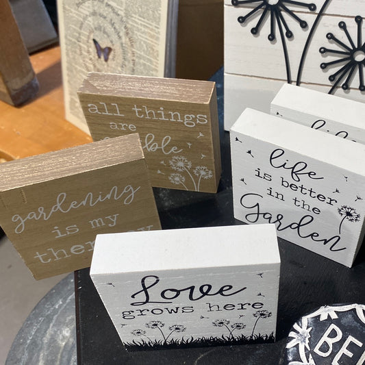 Dandelion Table Sign