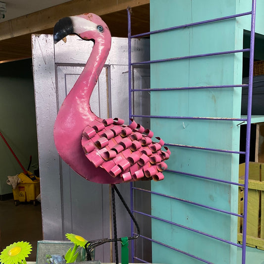 Ribbon Flamingo -42" tall